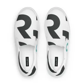 AFRICA IS THE FUTURE Men’s Slip-On Canvas Shoes (White)
