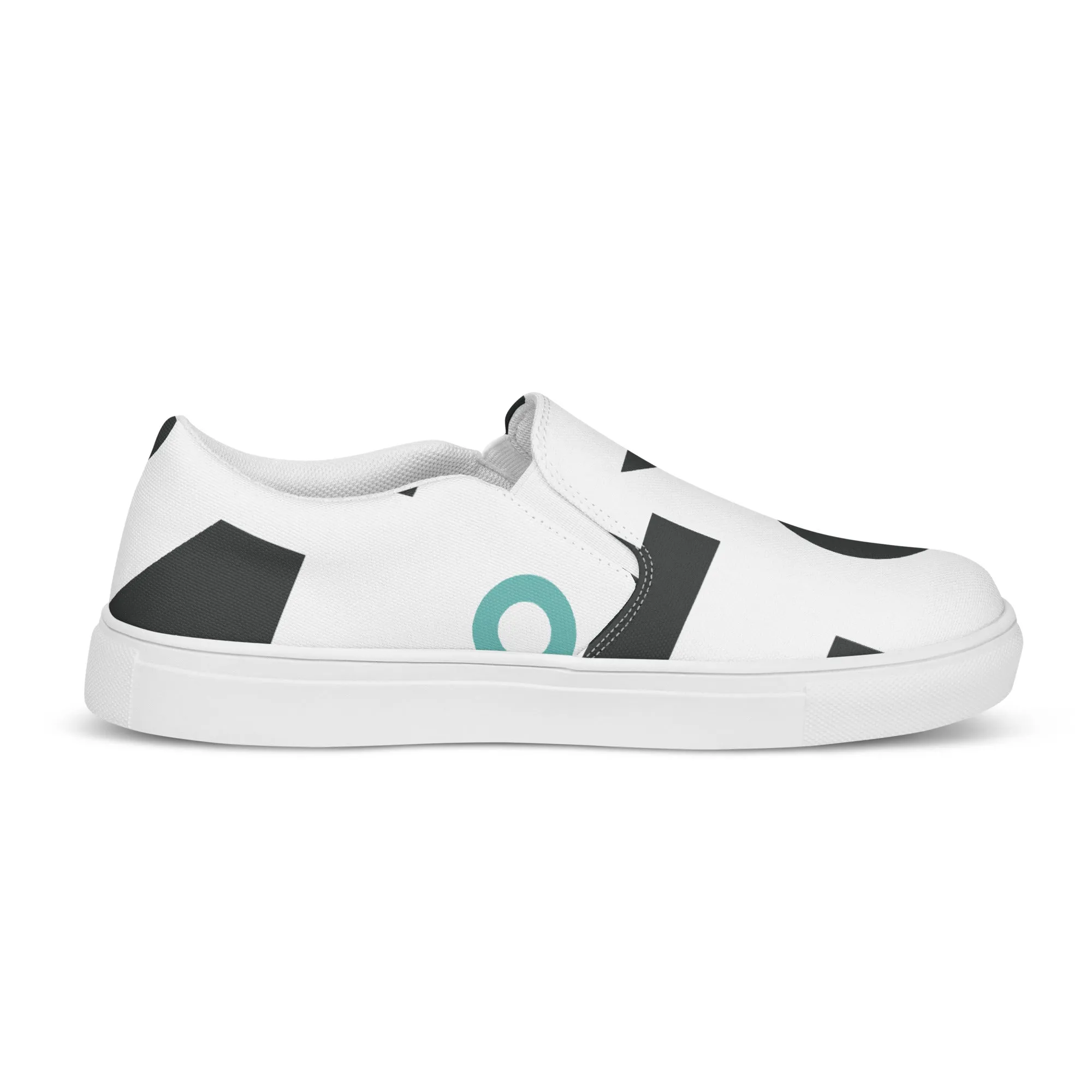 AFRICA IS THE FUTURE Men’s Slip-On Canvas Shoes (White)