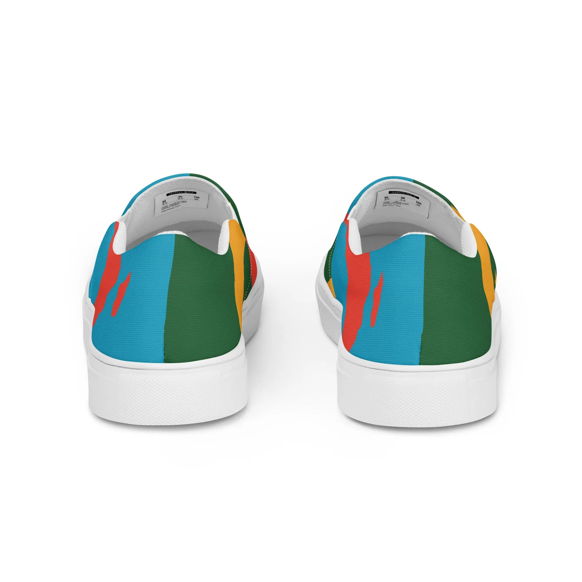 AFRICA WARHOL Women’s Slip-On Canvas Shoes (Bright)