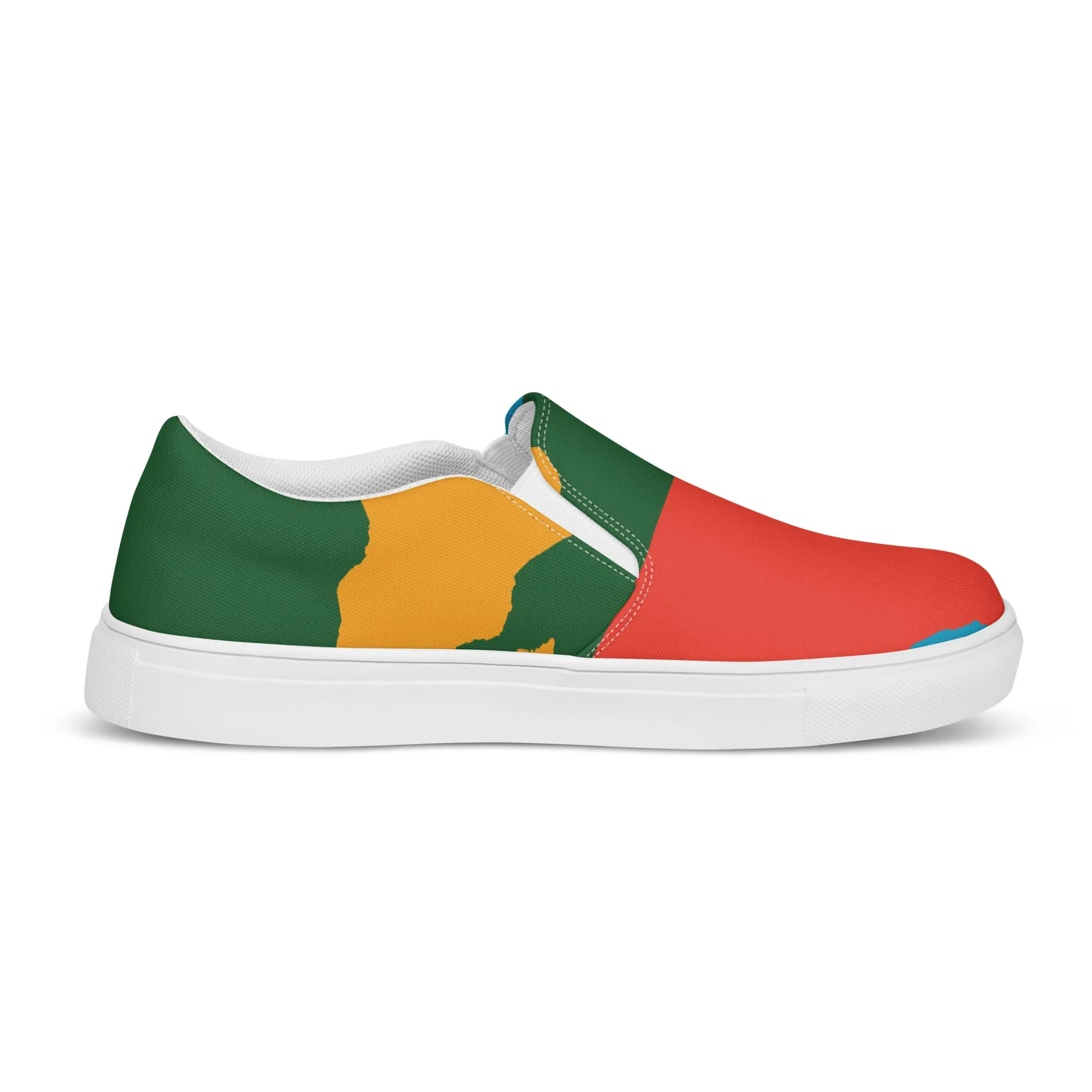 AFRICA WARHOL Women’s Slip-On Canvas Shoes (Bright)