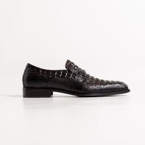 Alligator Loafer - Chocolate