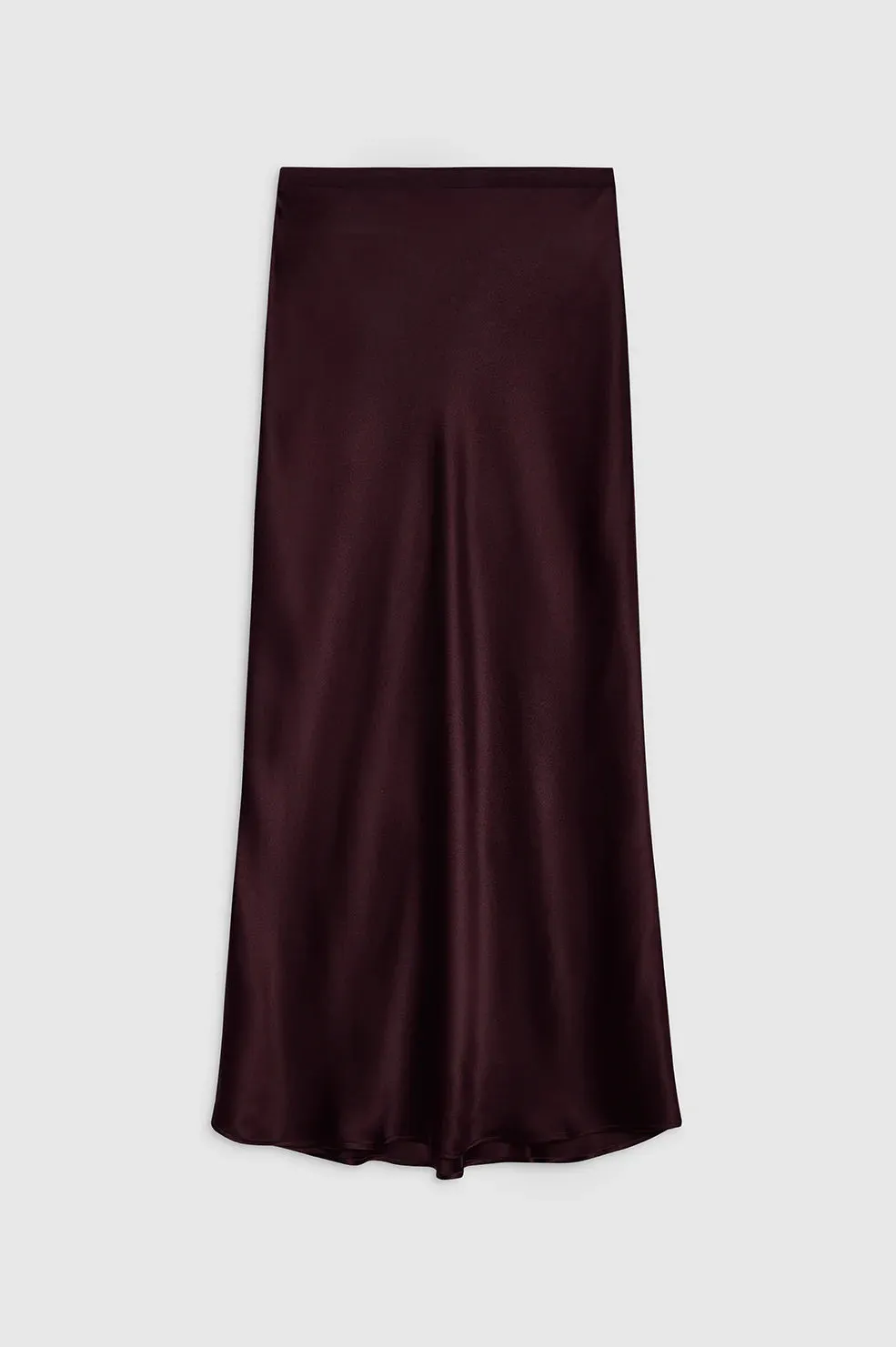 Anine Bing | Bar Silk Skirt - Bordeaux