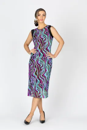 ARIEL Cap Sleeve Sequin Dress
