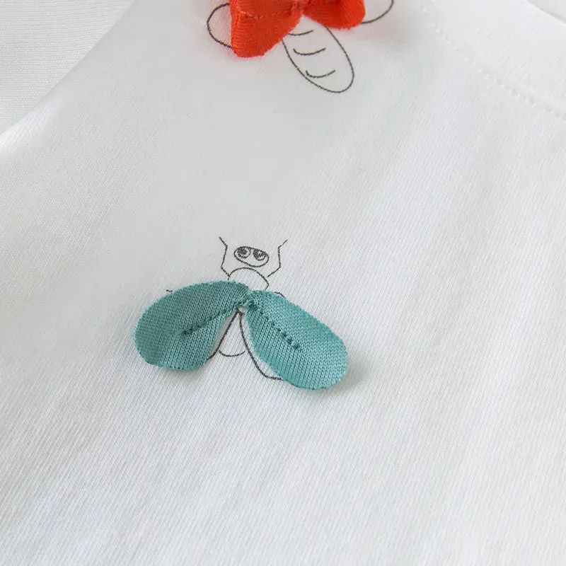 Baby Girls' Bow Cartoon T-Shirt