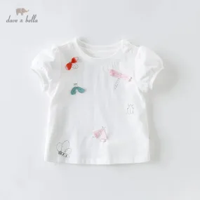 Baby Girls' Bow Cartoon T-Shirt