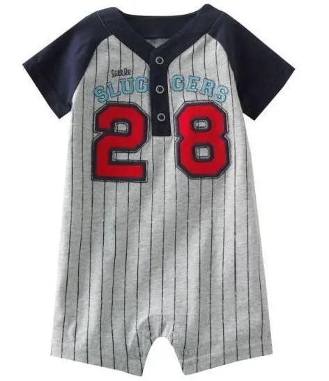 Baby Romper Slugger 28 Baseball League Romper