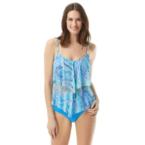 Beach House: Bay Dreaming Portia Maesh Layer Tankini Top