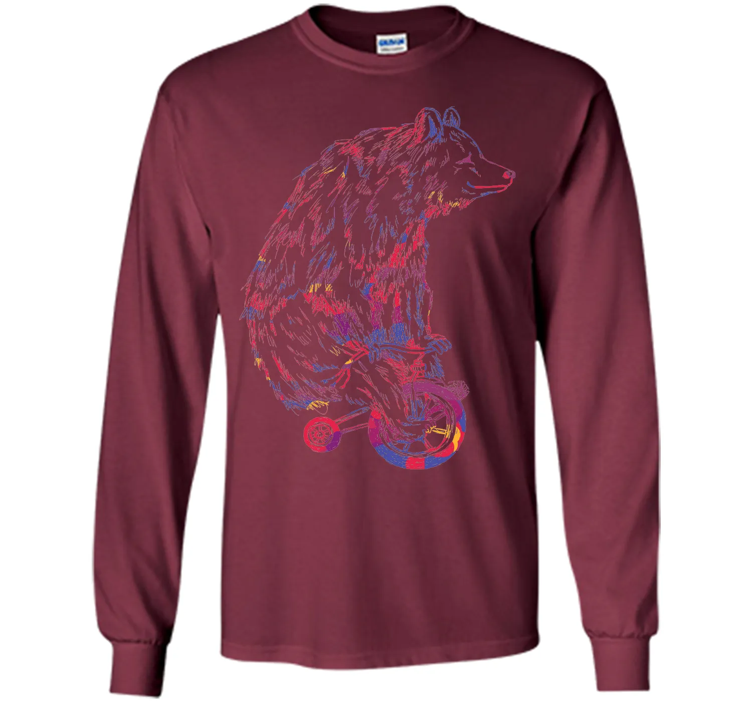 Bear Riding Bicycle T-Shirt