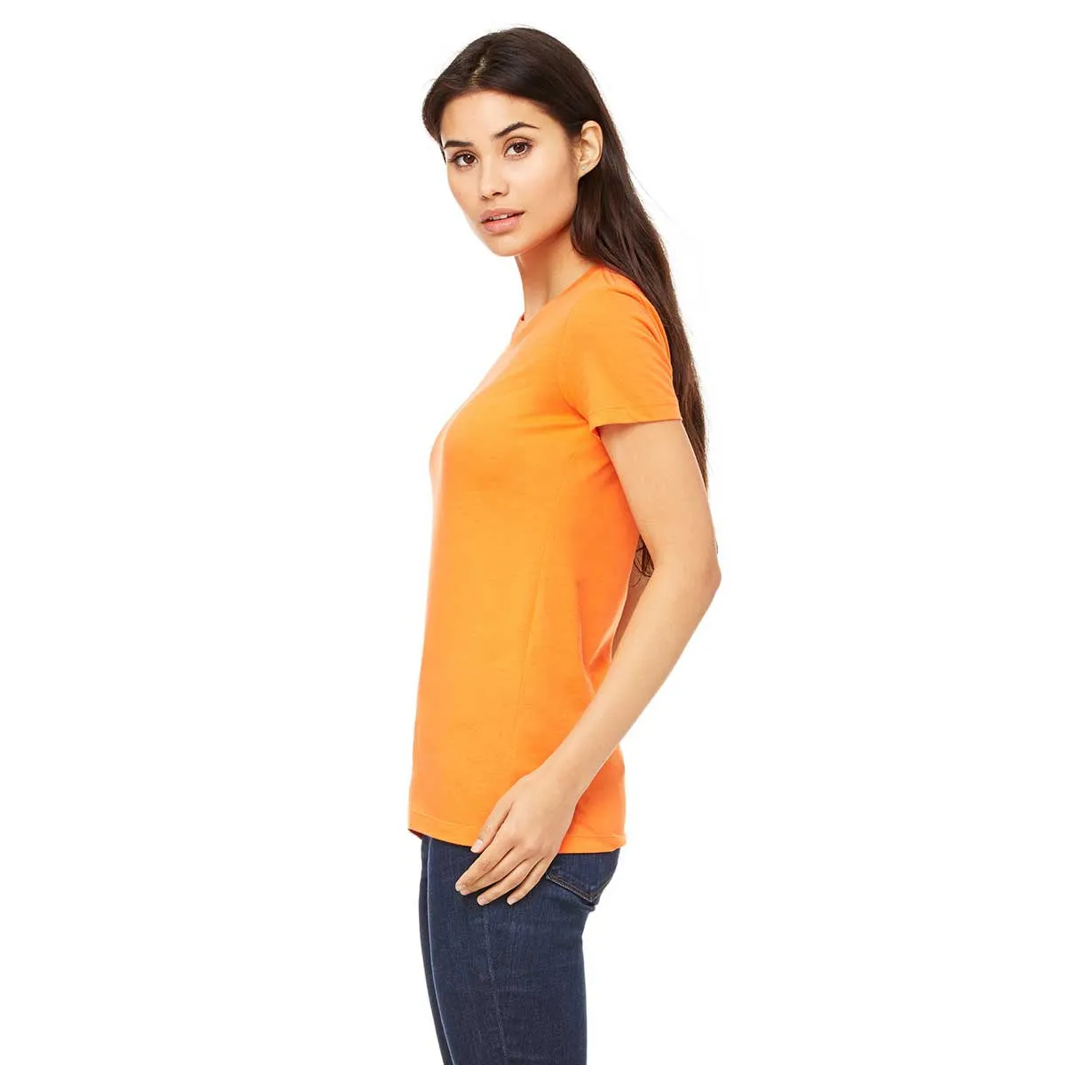 Bella   Canvas Women's Orange Jersey Short-Sleeve T-Shirt