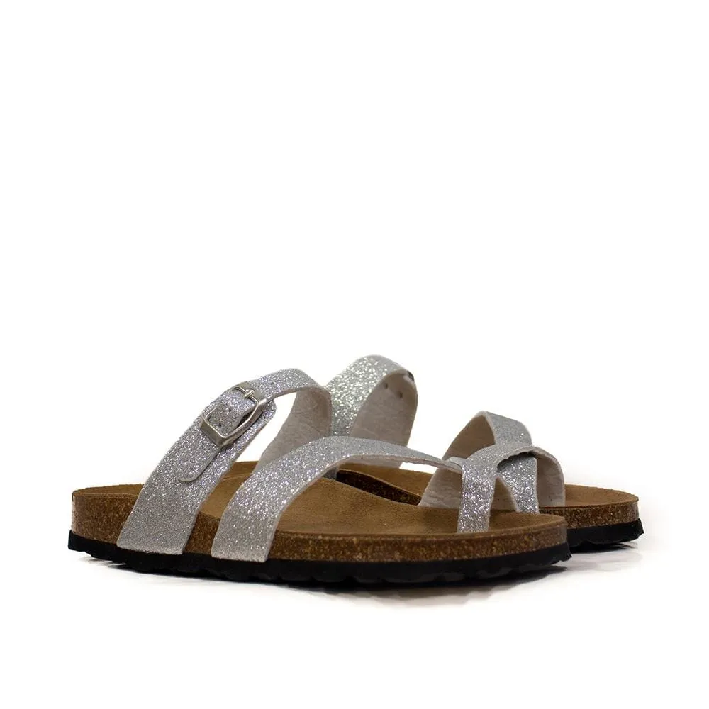 Big Leaf Women's Sandals - Silver