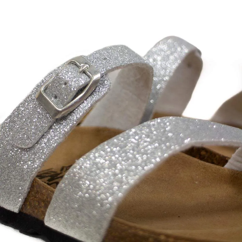 Big Leaf Women's Sandals - Silver