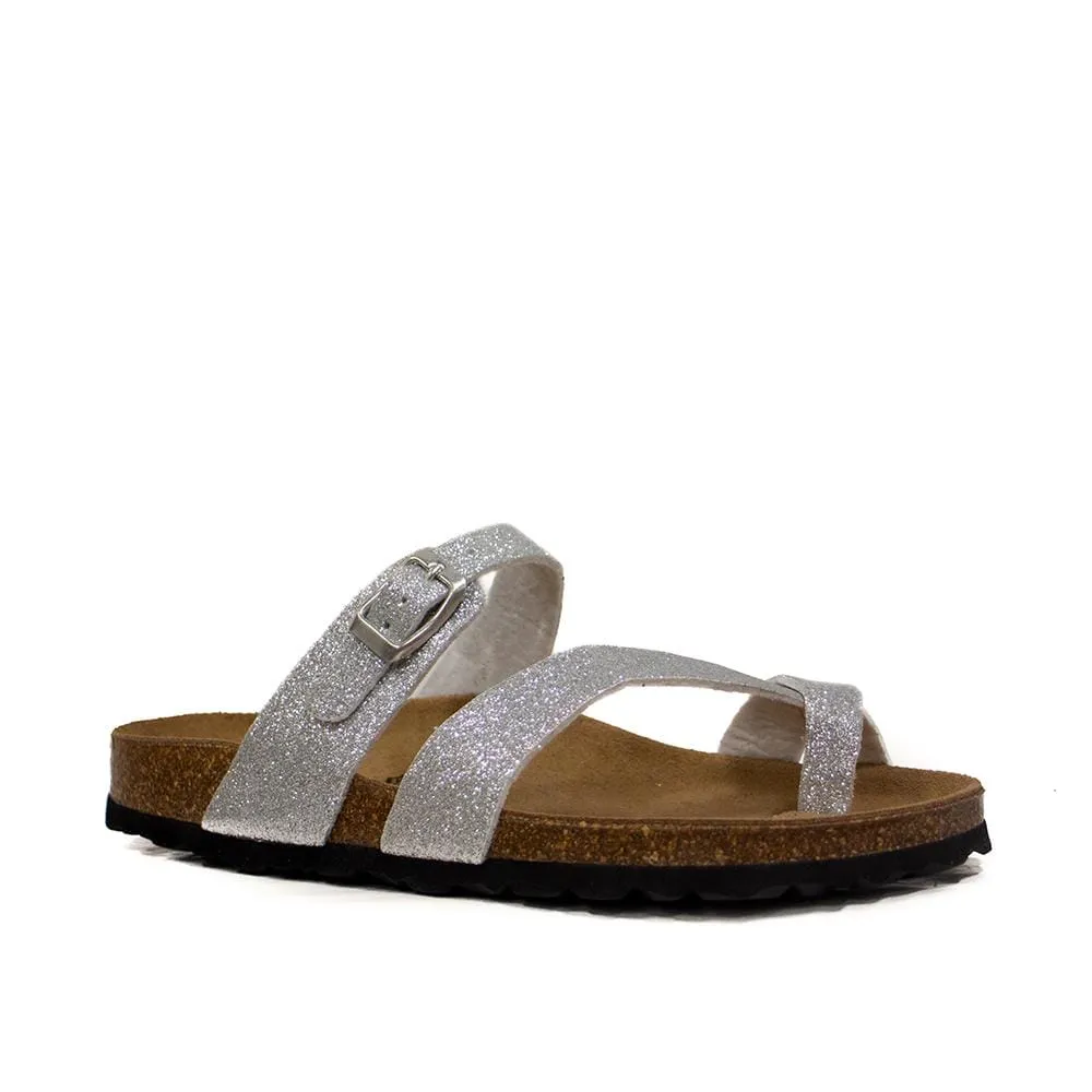 Big Leaf Women's Sandals - Silver