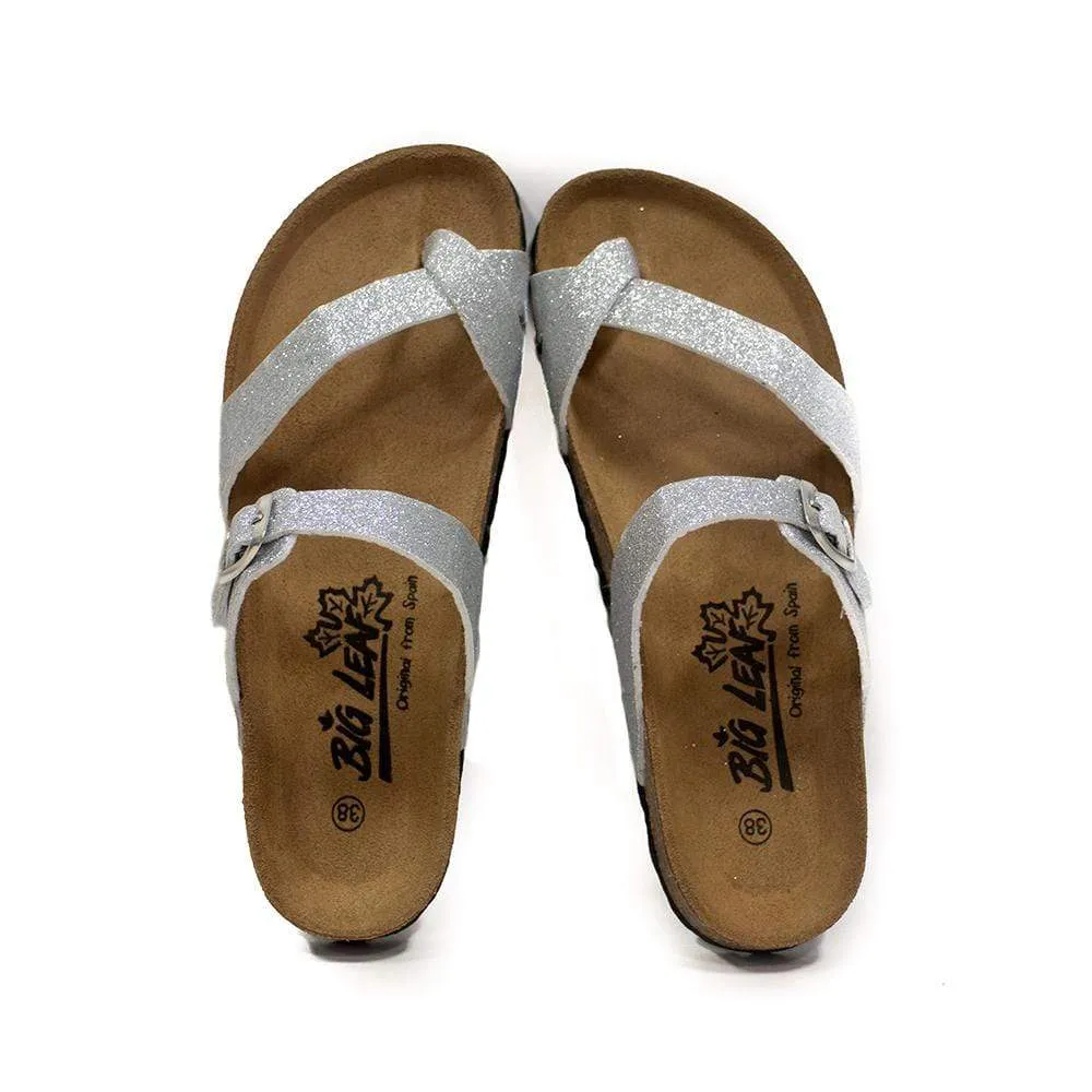 Big Leaf Women's Sandals - Silver
