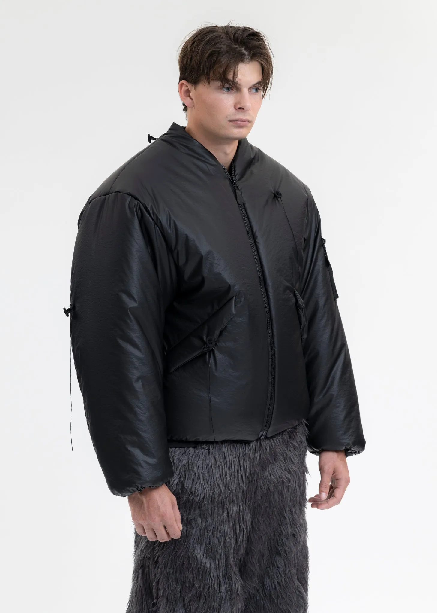 BLACK BALLOON BOMBER JACKET