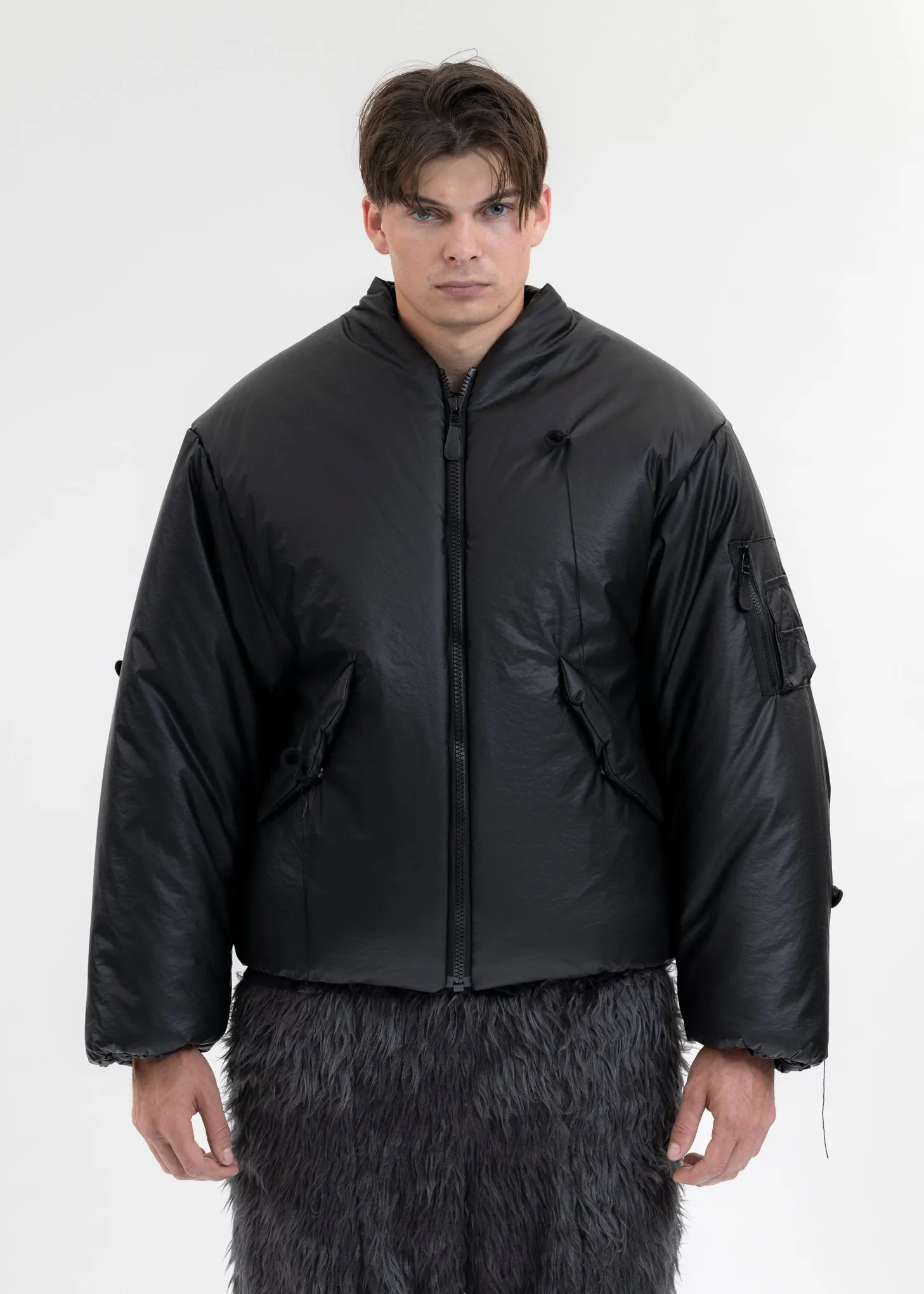 BLACK BALLOON BOMBER JACKET