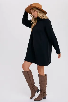 Black Turtleneck Sweater Dress
