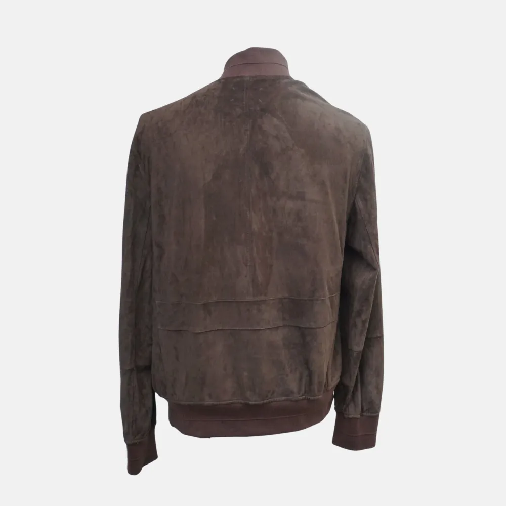 Brown Bomber-Jacket made of Suede (M)