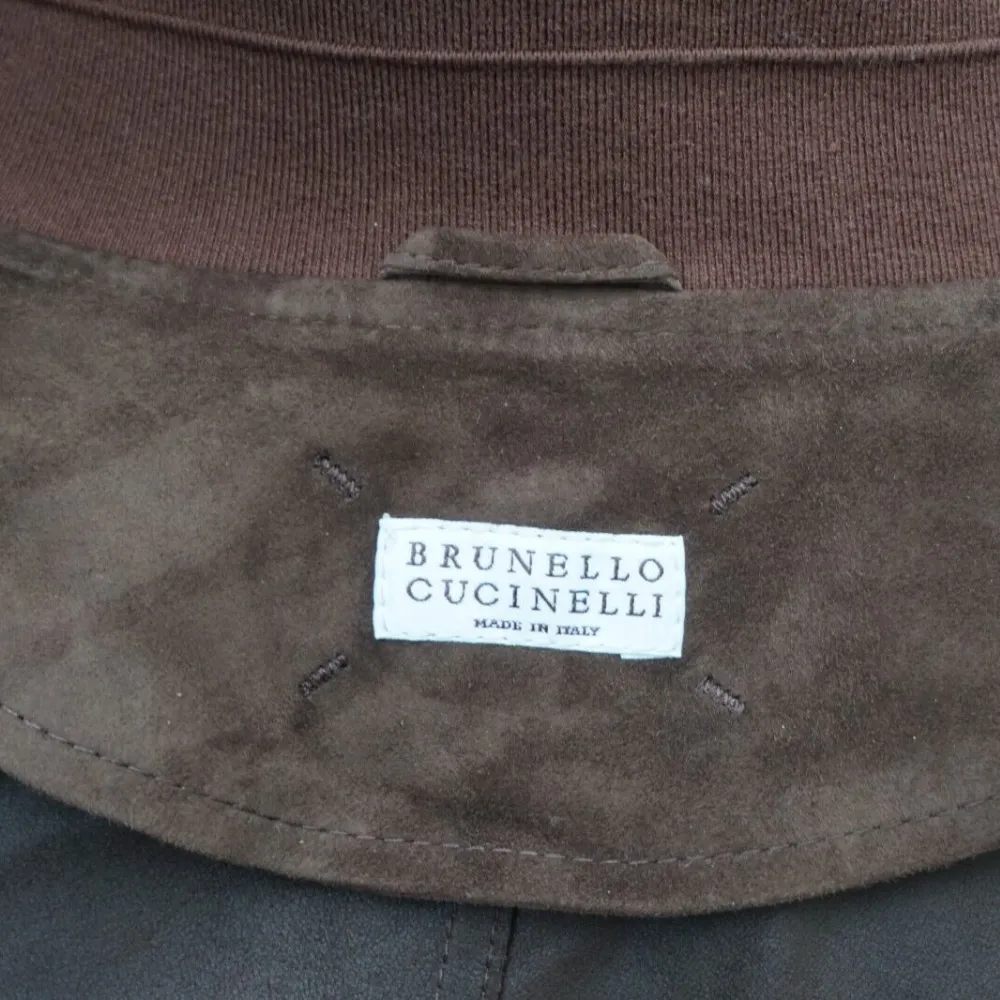 Brown Bomber-Jacket made of Suede (M)