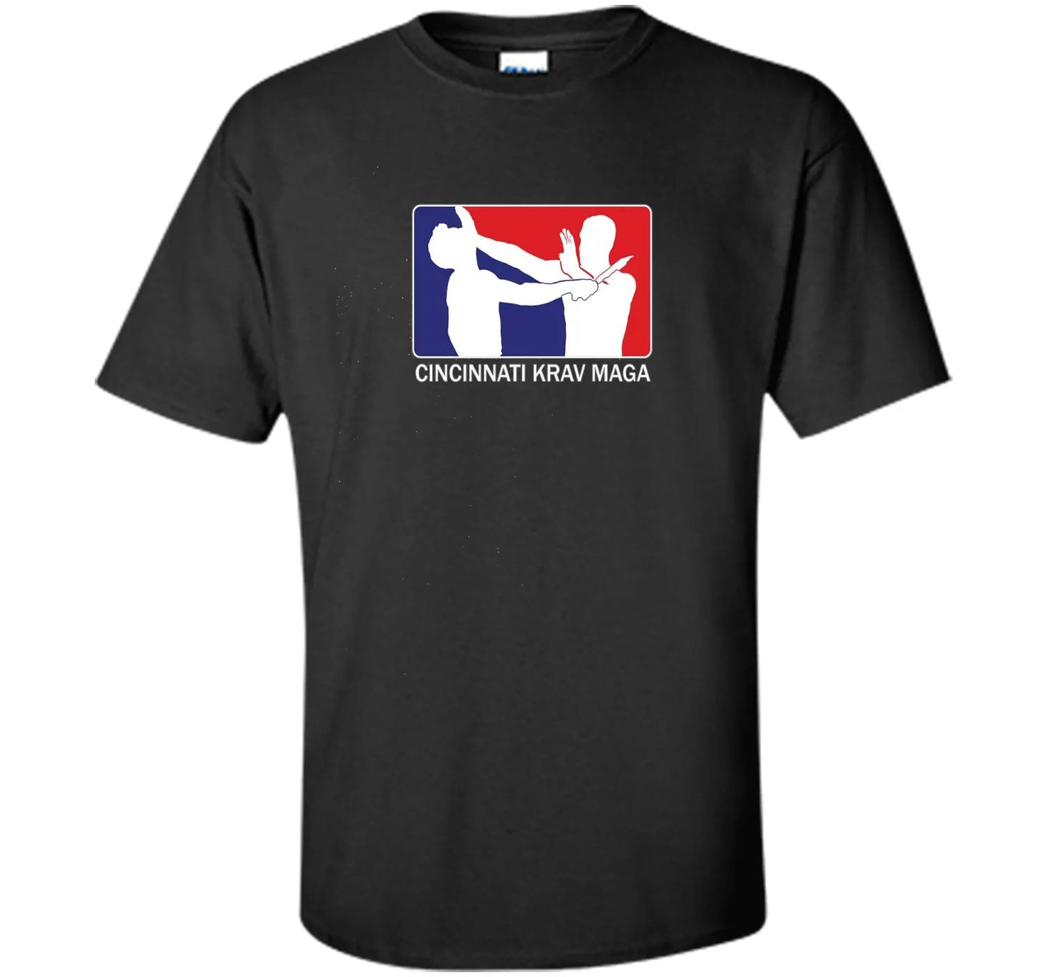 Cincinnati Krav Maga Red and Blue Logo T-Shirt