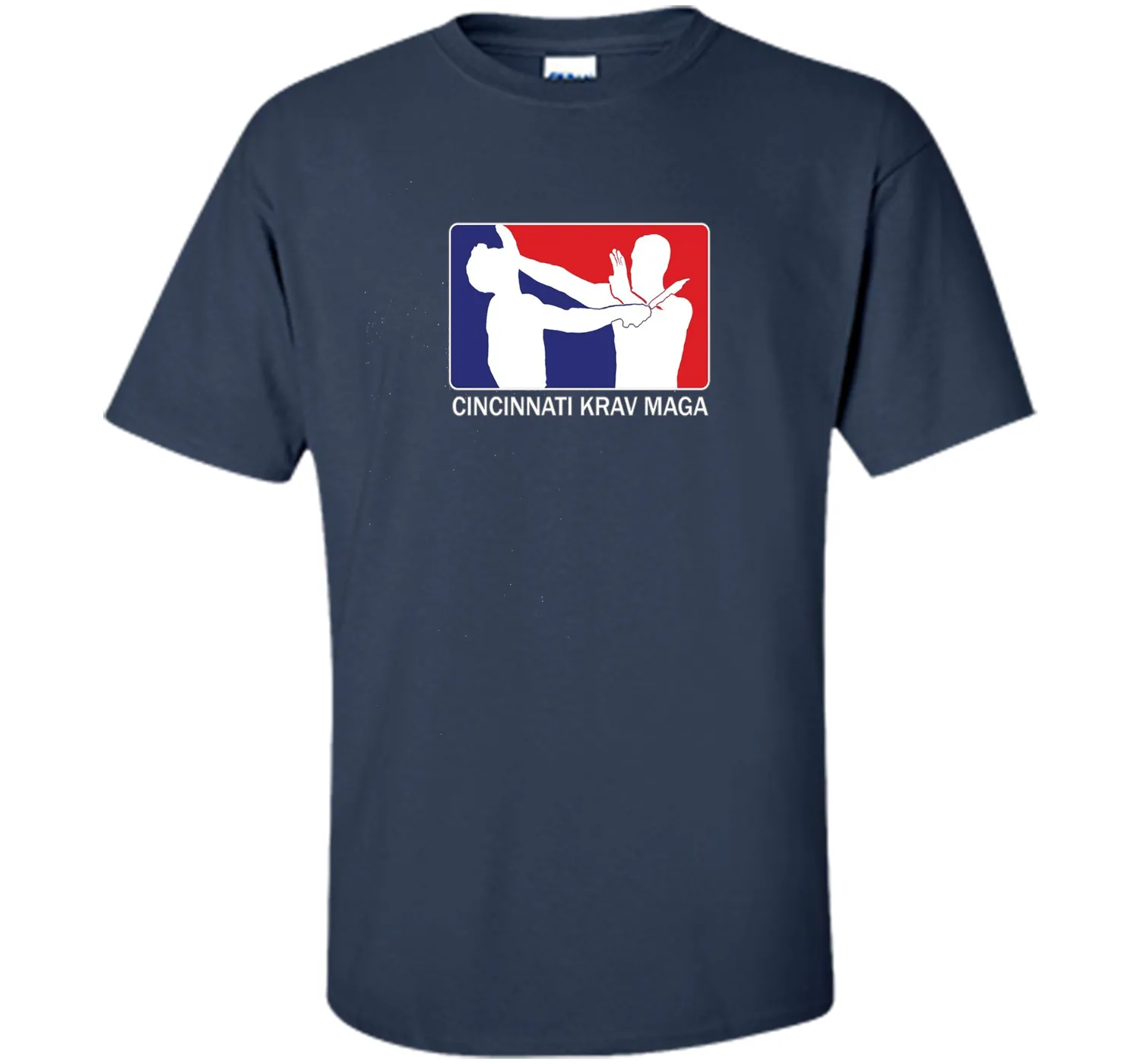 Cincinnati Krav Maga Red and Blue Logo T-Shirt