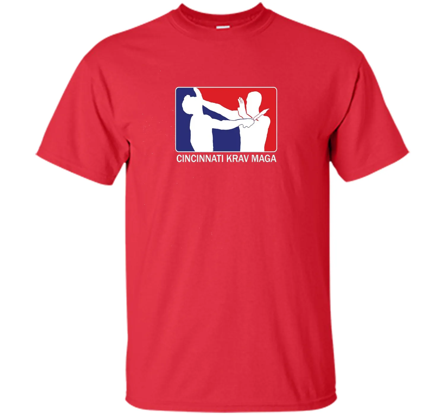 Cincinnati Krav Maga Red and Blue Logo T-Shirt