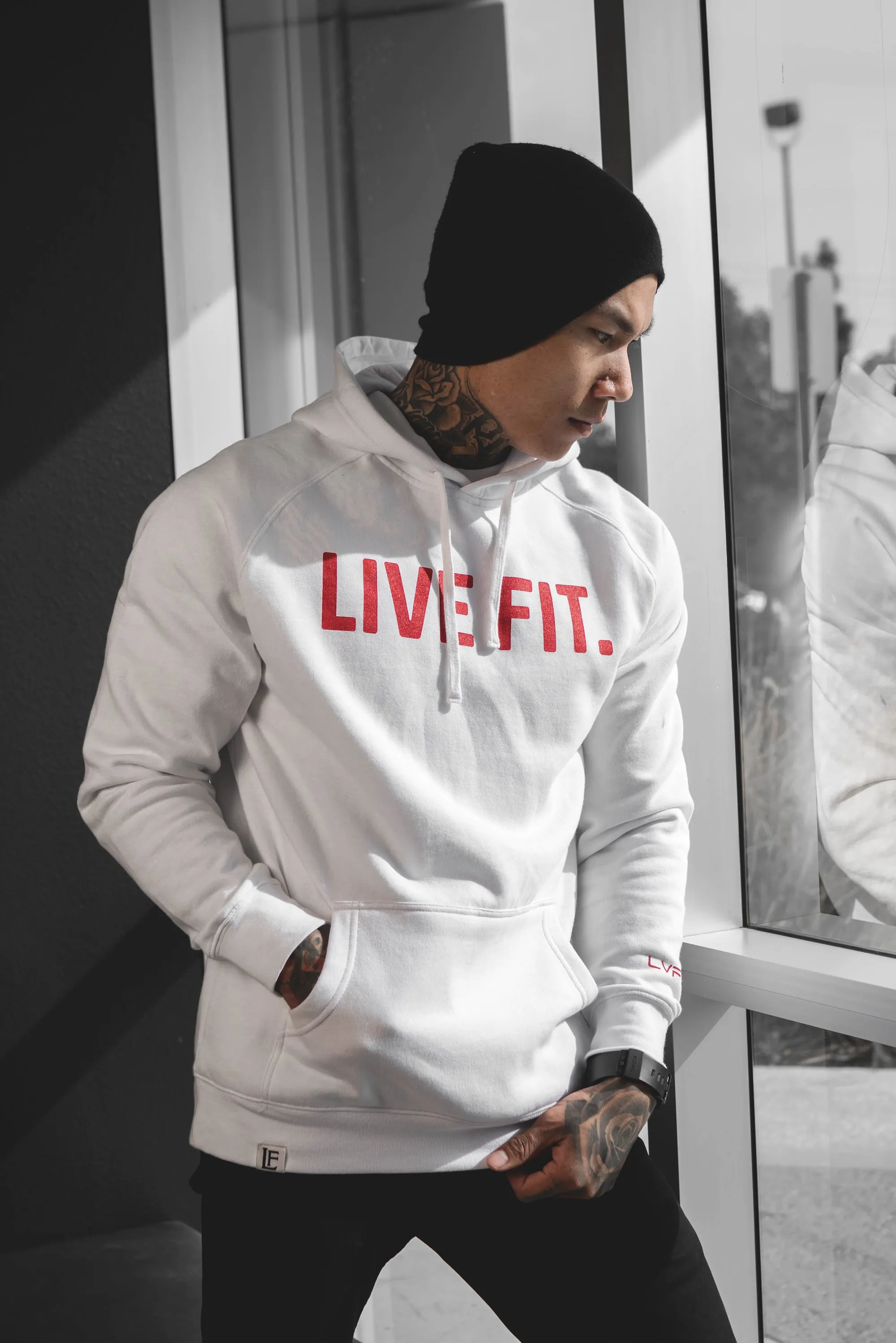 Classic Live Fit Hoodie - White