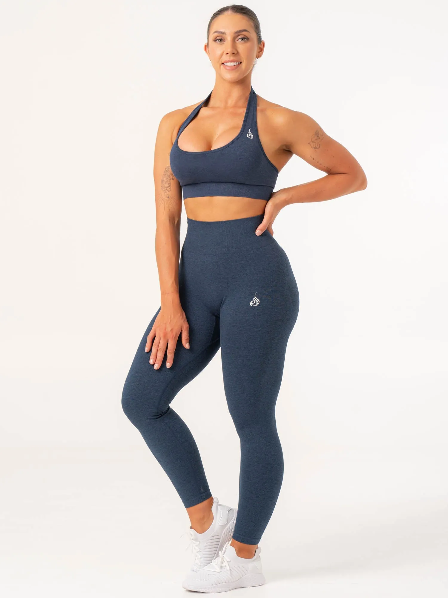 Contour Seamless Leggings - Navy Marl
