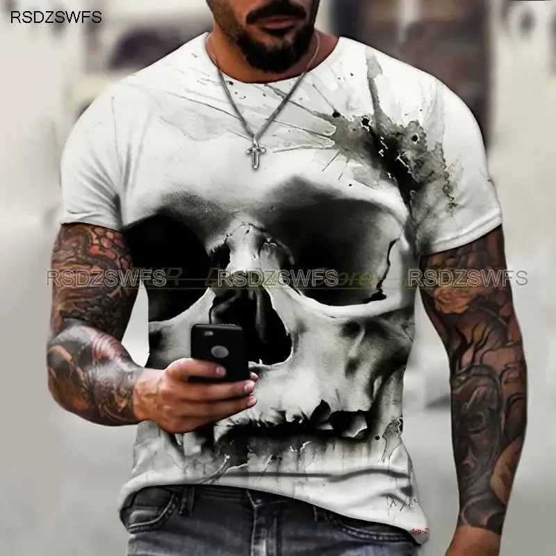 Crimson Reverie - Skull Rose 3D Print Tee – Wear the Dark Romance