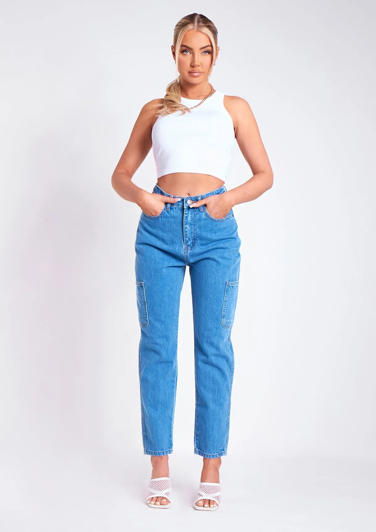 Destinee Denim Cargo Jeans