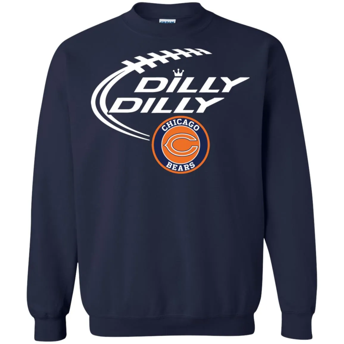 Dilly Dilly Chicago Bears Nfl Football Unisex Crewneck Pullover Sweatshirt