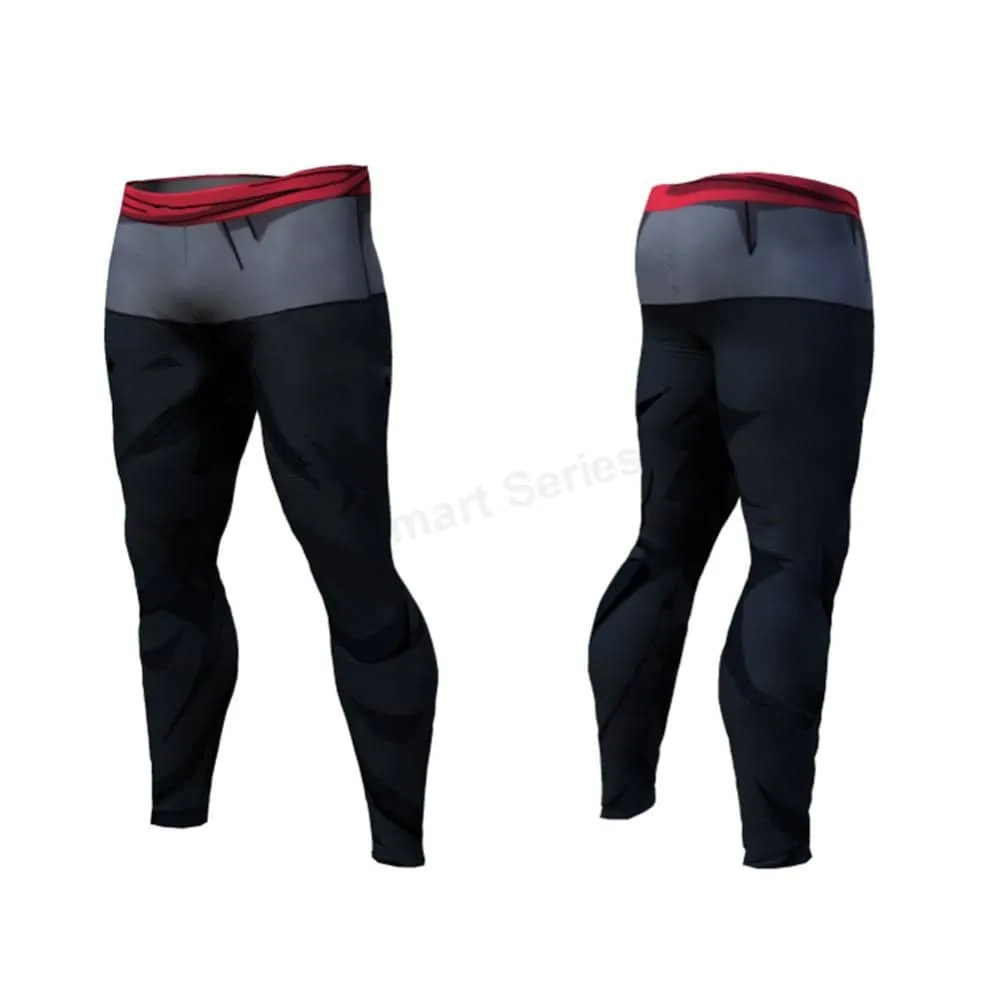 Dragon Warrior Black and Gray Men's Leggings