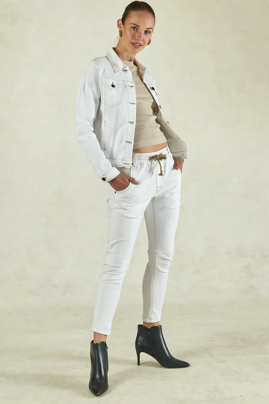 Dricoper Active White Jeans