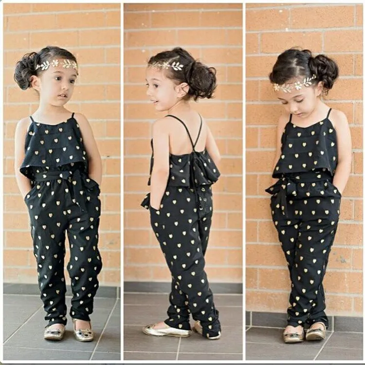 Fashionable Cotton Sleeveless Polka Dot Jumpsuit - GlamzLife