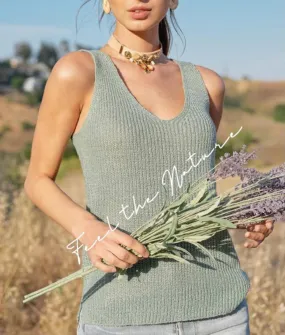 knitted Down Sweater Tank