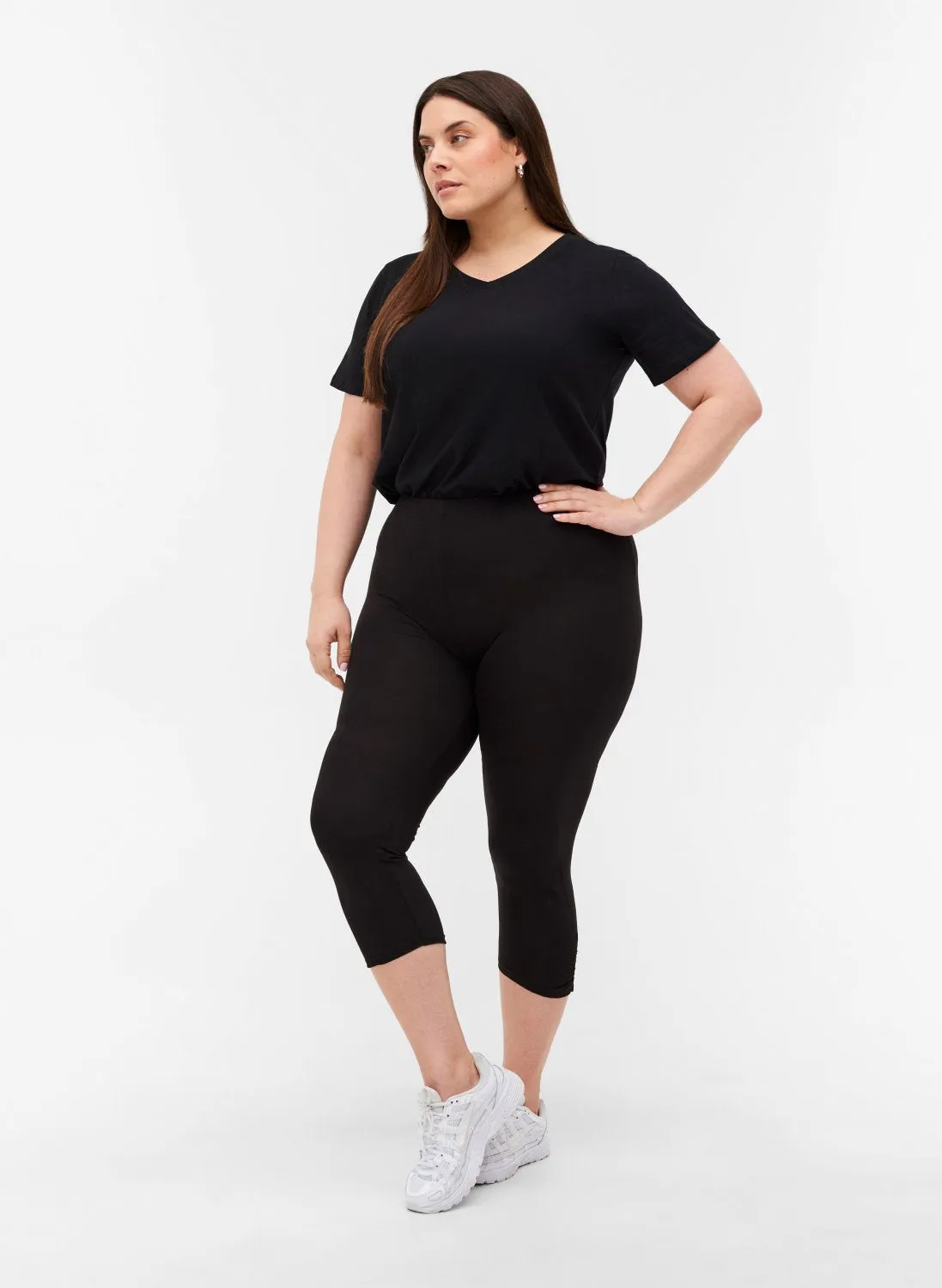 Kvartleggings með teygju
