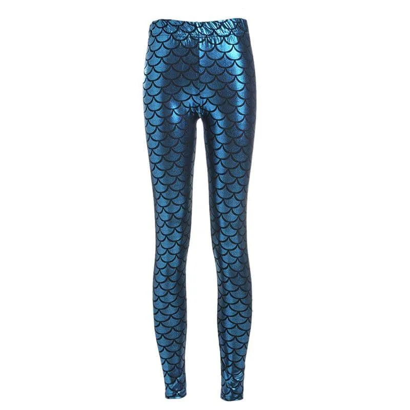 Light Blue Mermaid Women's Leggings