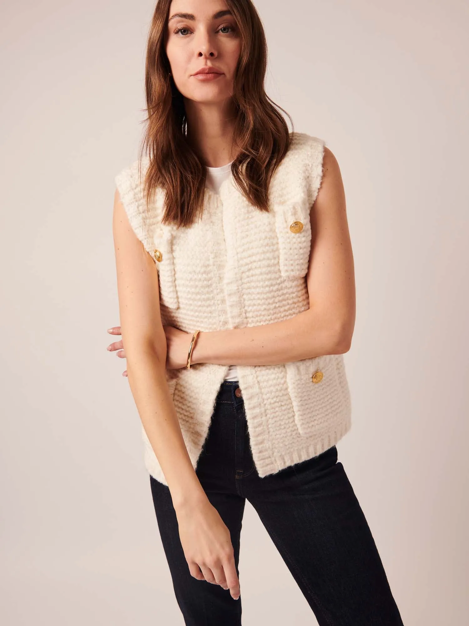 Line Apple Knitted Vest