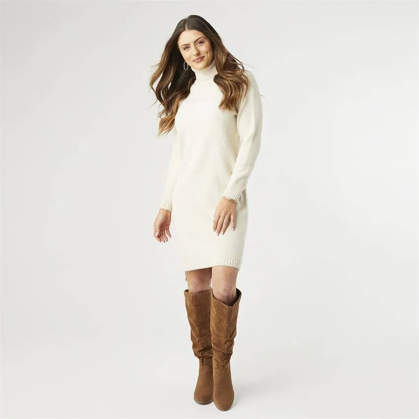 Long Sleeve Mock Neck Sweater Dress SALE