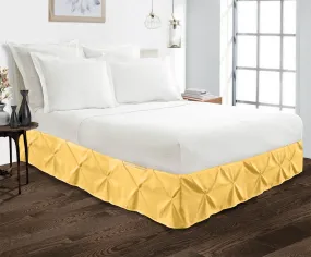 Luxury Golden Pinch Bed Skirt