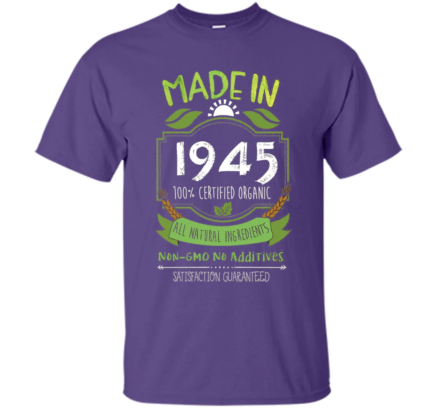 Made In 1945 Organic 71st Birthday 71 Years Old Gift T-Shirt