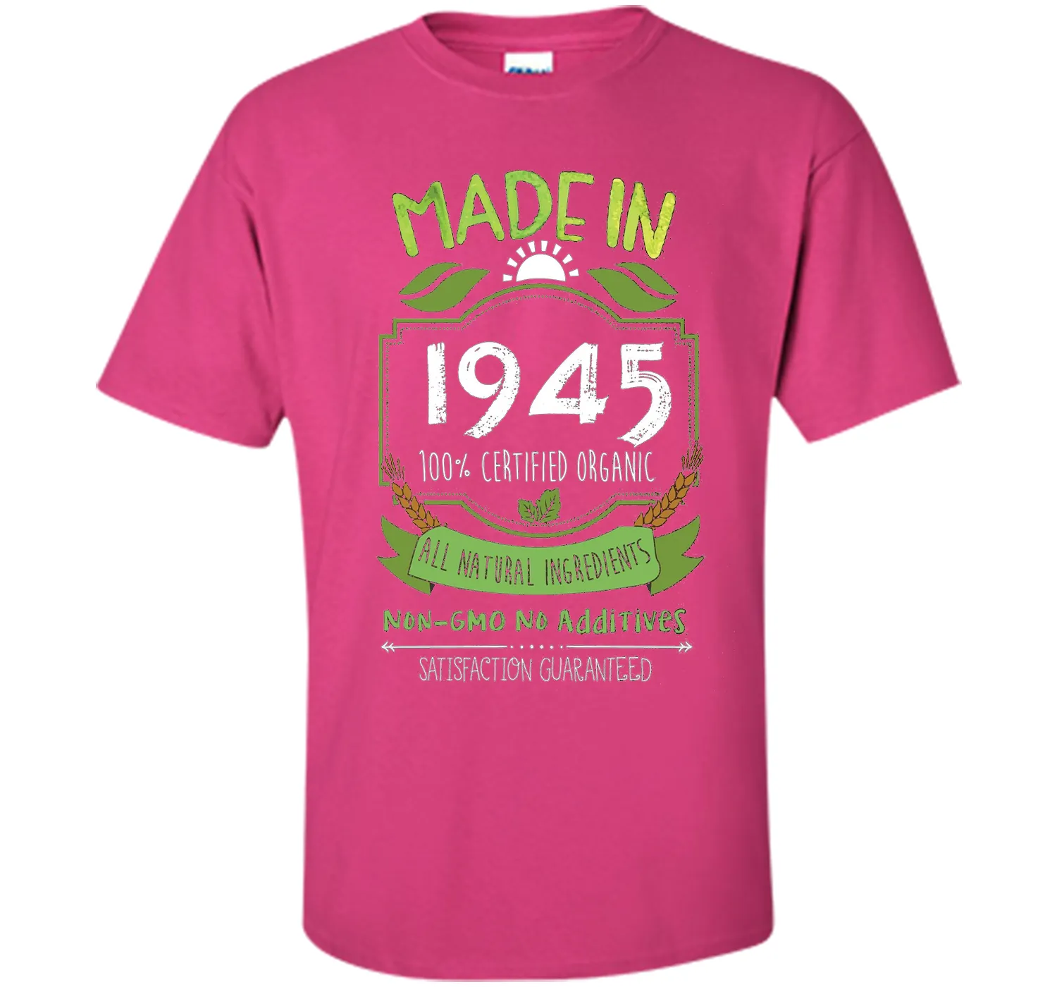 Made In 1945 Organic 71st Birthday 71 Years Old Gift T-Shirt
