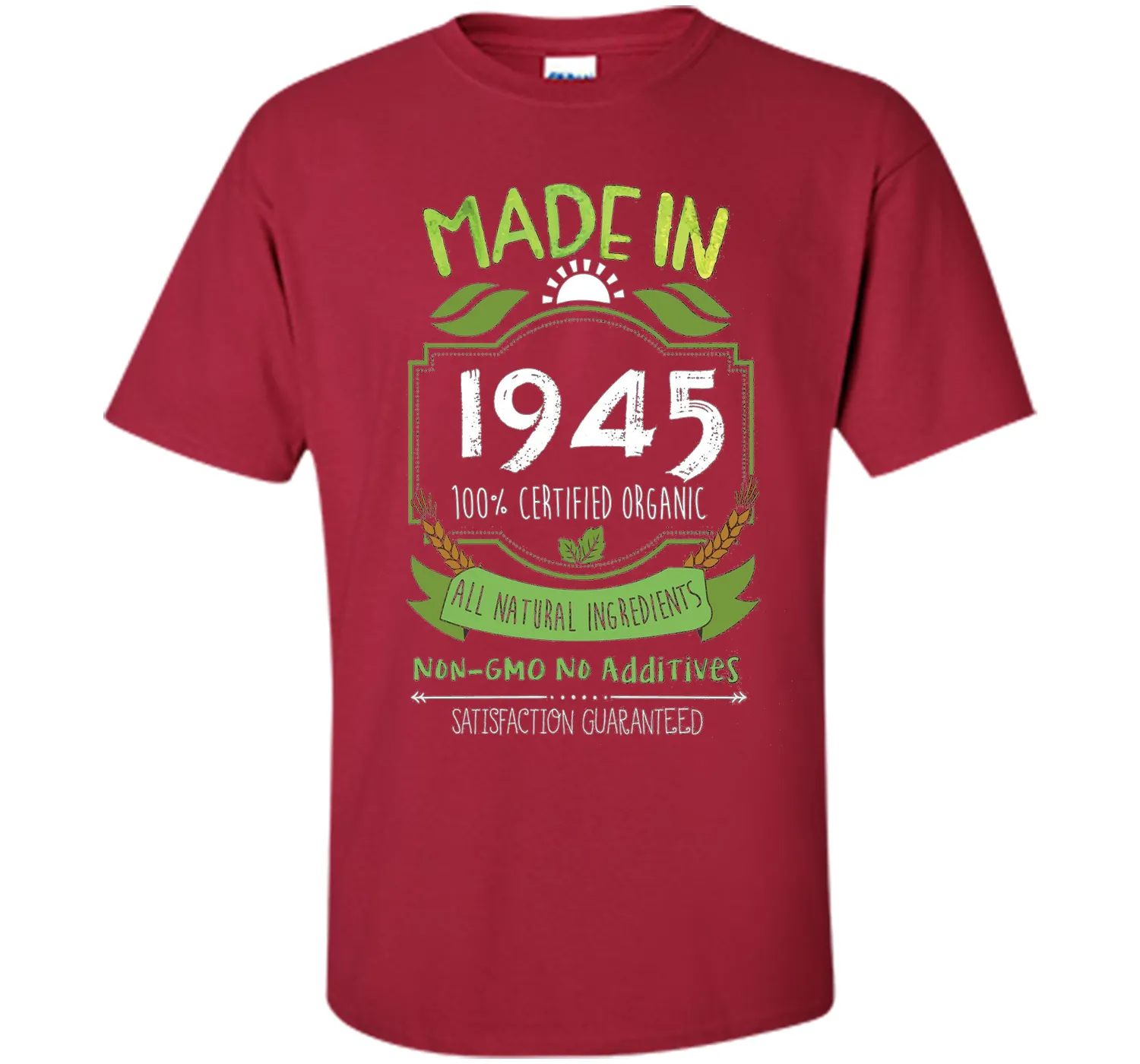 Made In 1945 Organic 71st Birthday 71 Years Old Gift T-Shirt