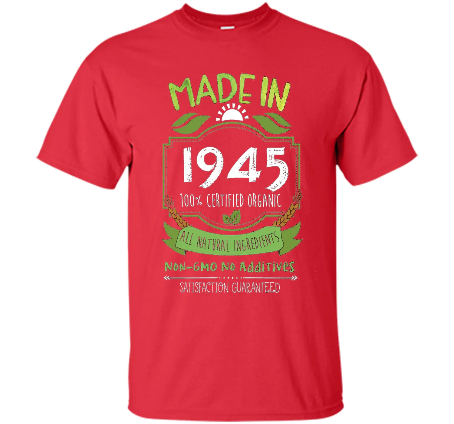 Made In 1945 Organic 71st Birthday 71 Years Old Gift T-Shirt
