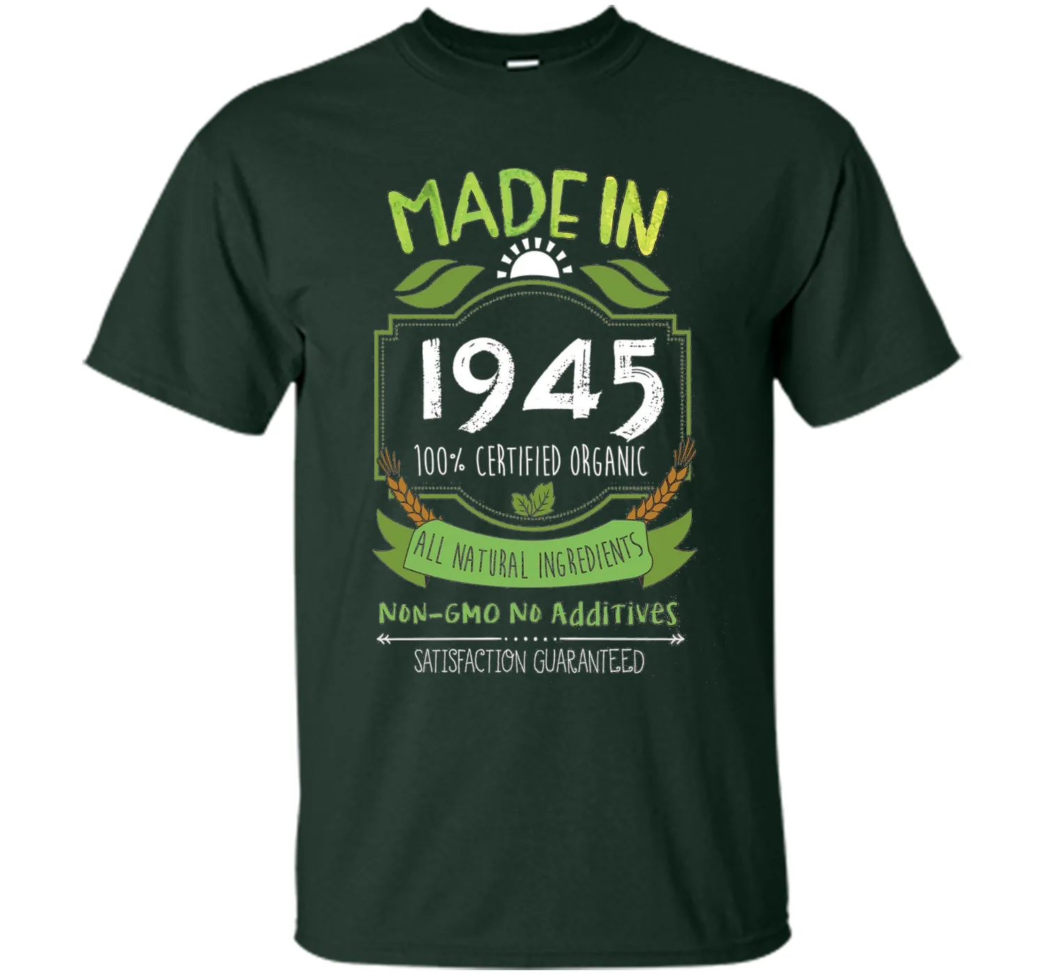 Made In 1945 Organic 71st Birthday 71 Years Old Gift T-Shirt