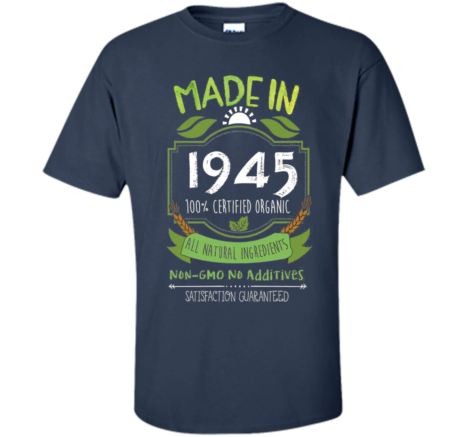 Made In 1945 Organic 71st Birthday 71 Years Old Gift T-Shirt