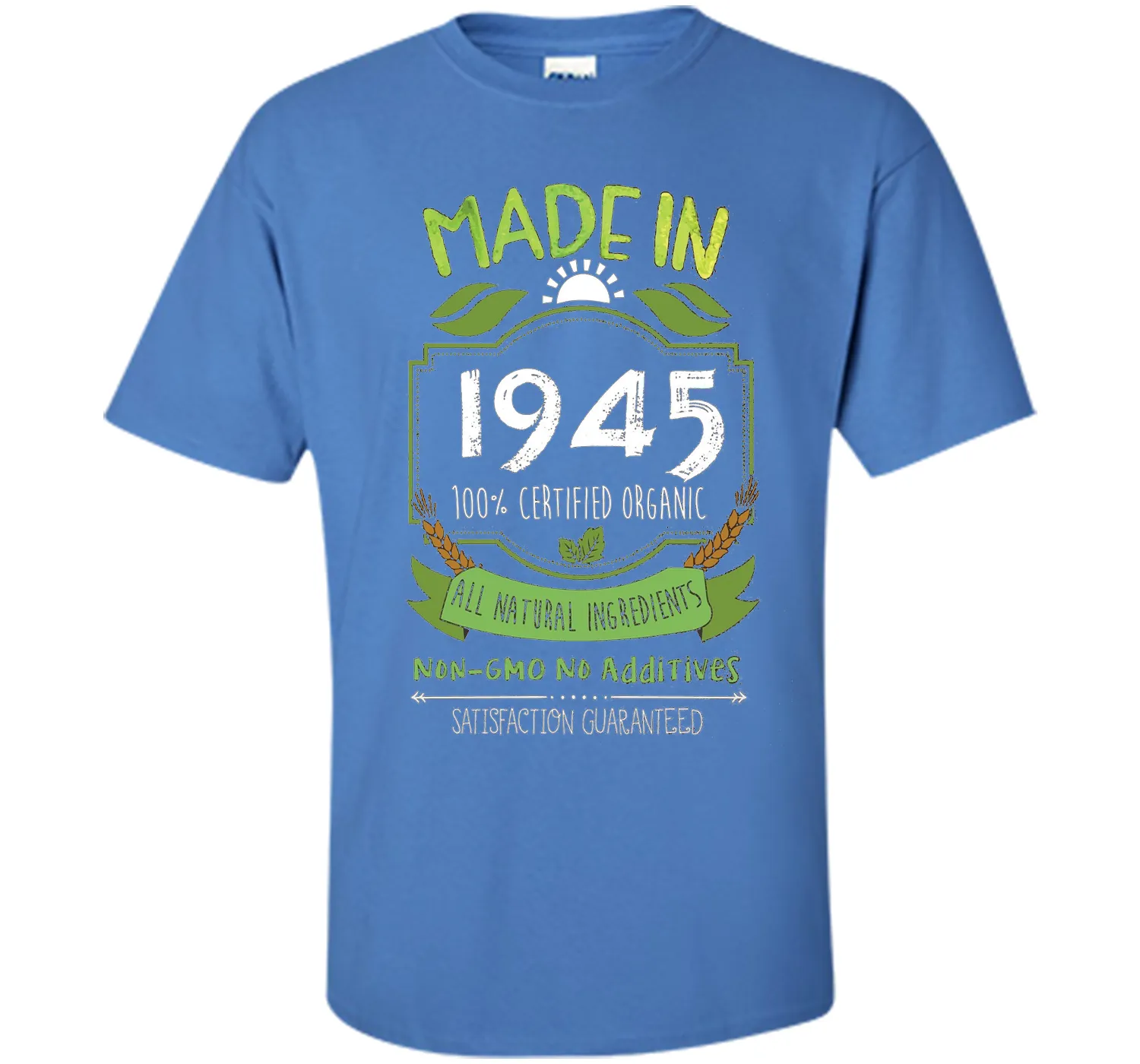 Made In 1945 Organic 71st Birthday 71 Years Old Gift T-Shirt