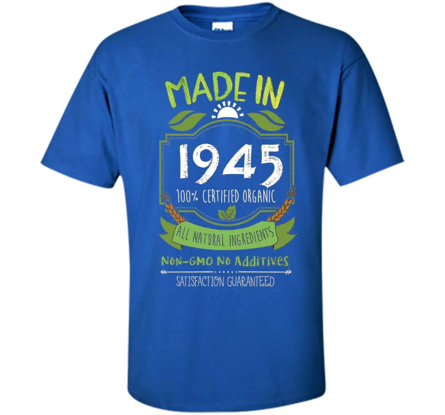 Made In 1945 Organic 71st Birthday 71 Years Old Gift T-Shirt