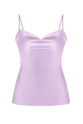 Marta Purple Silk Top