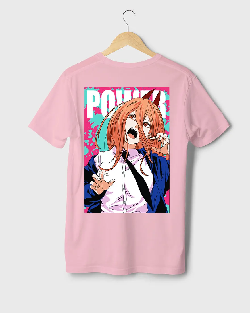 Mens Regular Tshirt Anime Chainsaw Man Makima Power