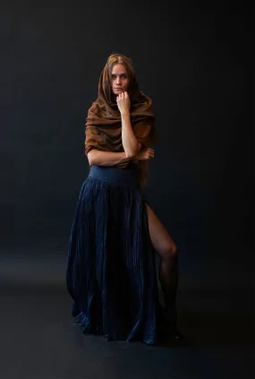 Navy Organza Skirt | Gianfranco Ferre
